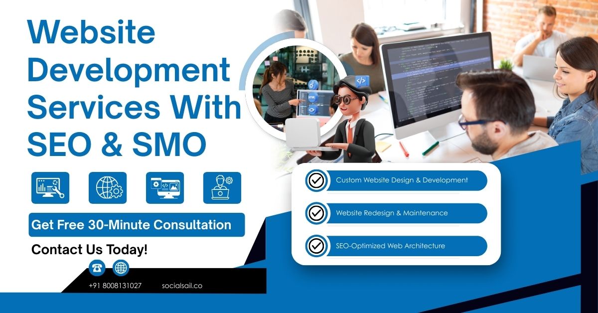 SEO social media website Development