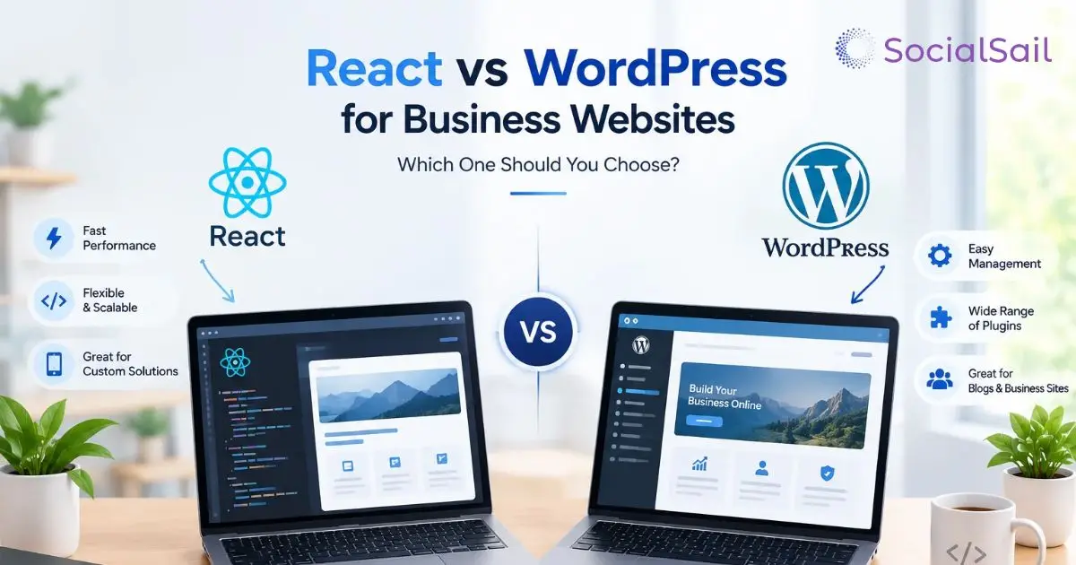 React vs WordPress for Business Websites | custom React web development